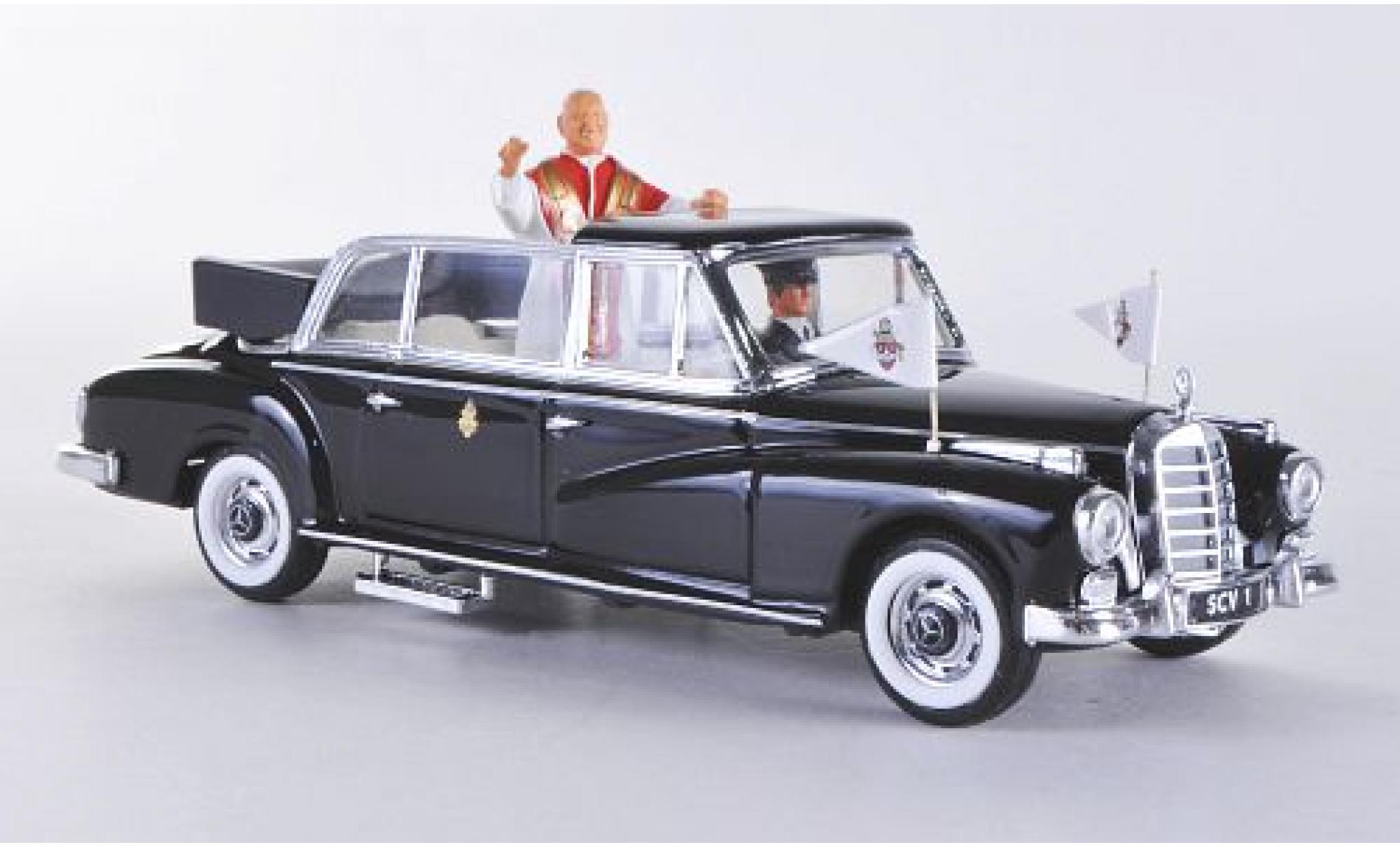 Mercedes 300 1/43 Rio D zwart 1960 Pape Giovanni XXIII modelauto