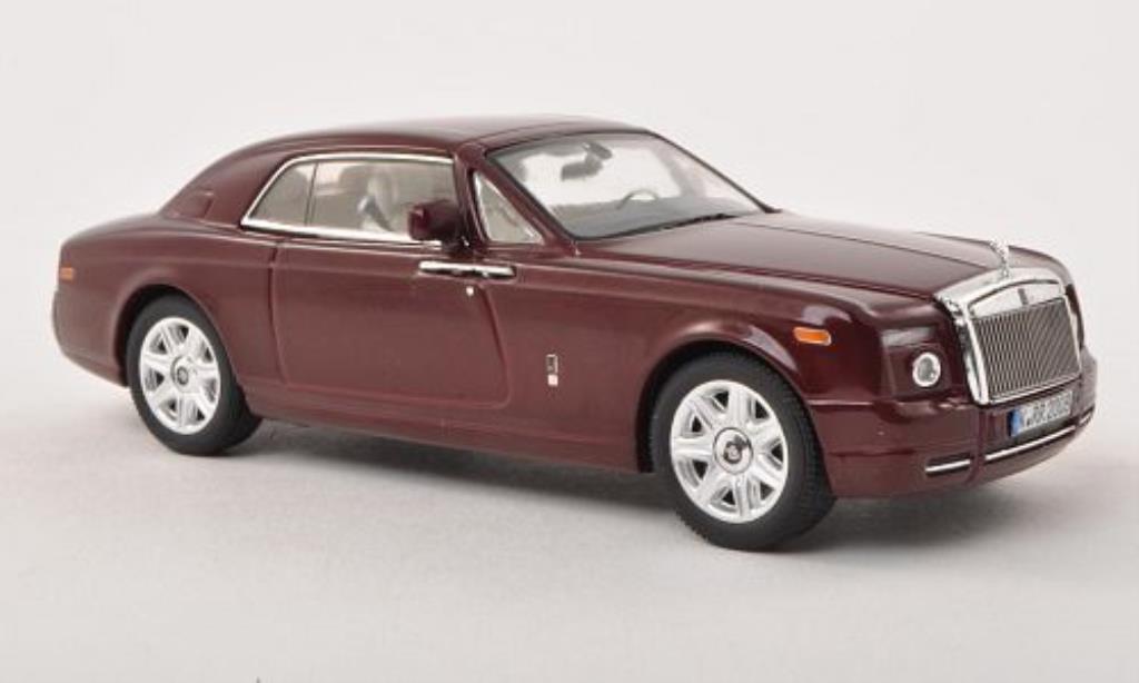 Rolls Royce Phantom 1/43 IXO Coupe rood LHD 2008 modelauto