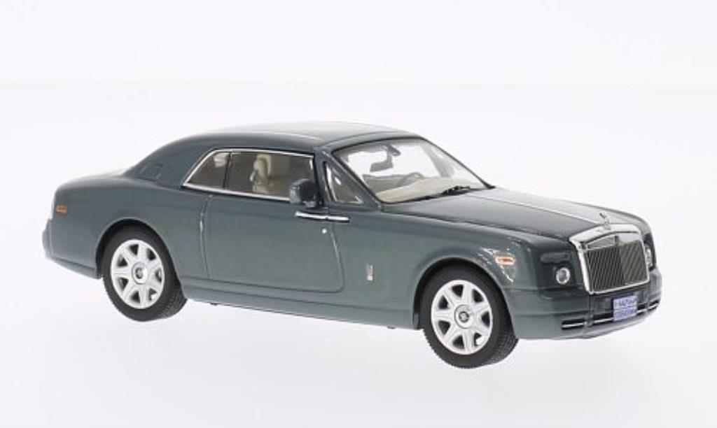 Rolls Royce Phantom 1/43 IXO Coupe grijs-grun 2008 modelauto