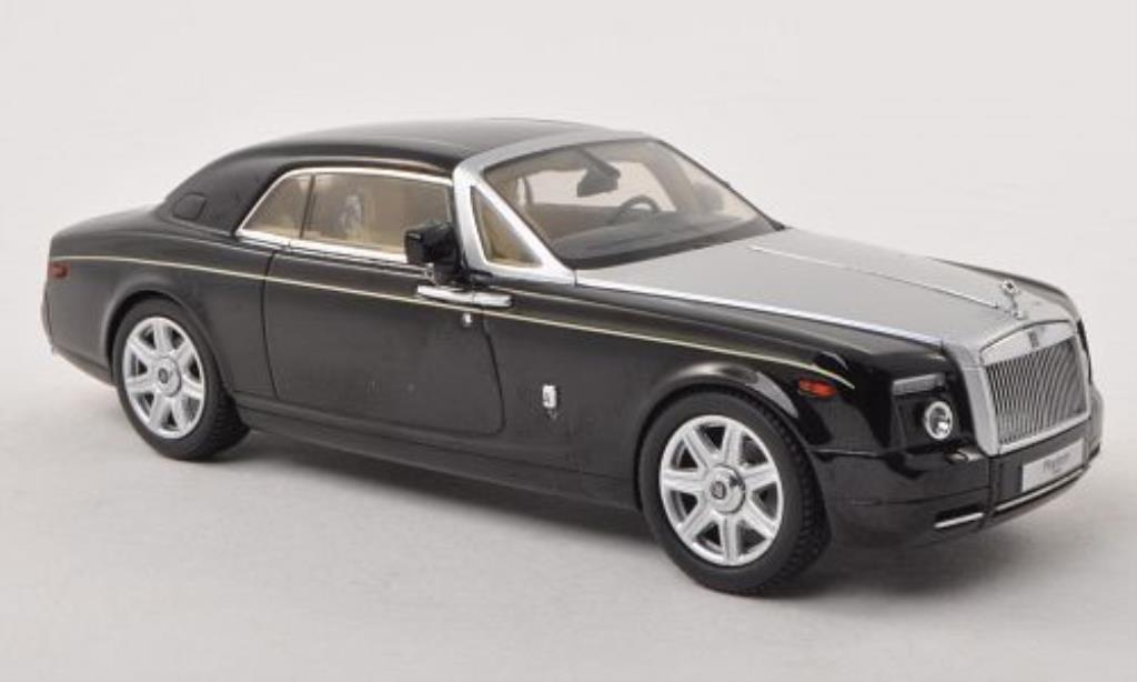 Rolls Royce Phantom 1/43 Kyosho Coupe zwart/grijs LHD modelauto
