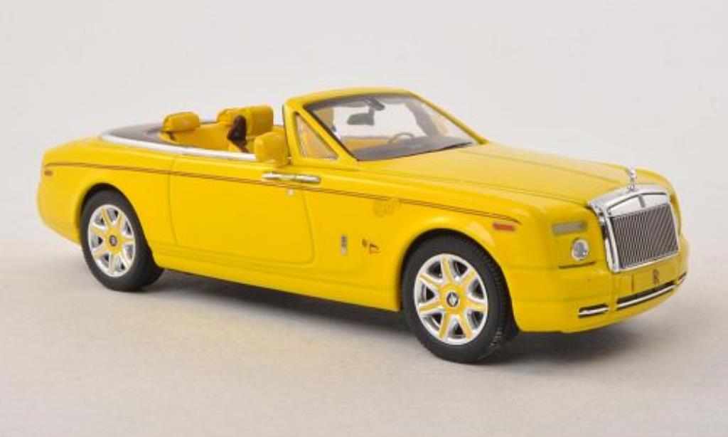 Rolls Royce Phantom 1/43 IXO Drophead Coupe Bijan Pakzad geel modelauto
