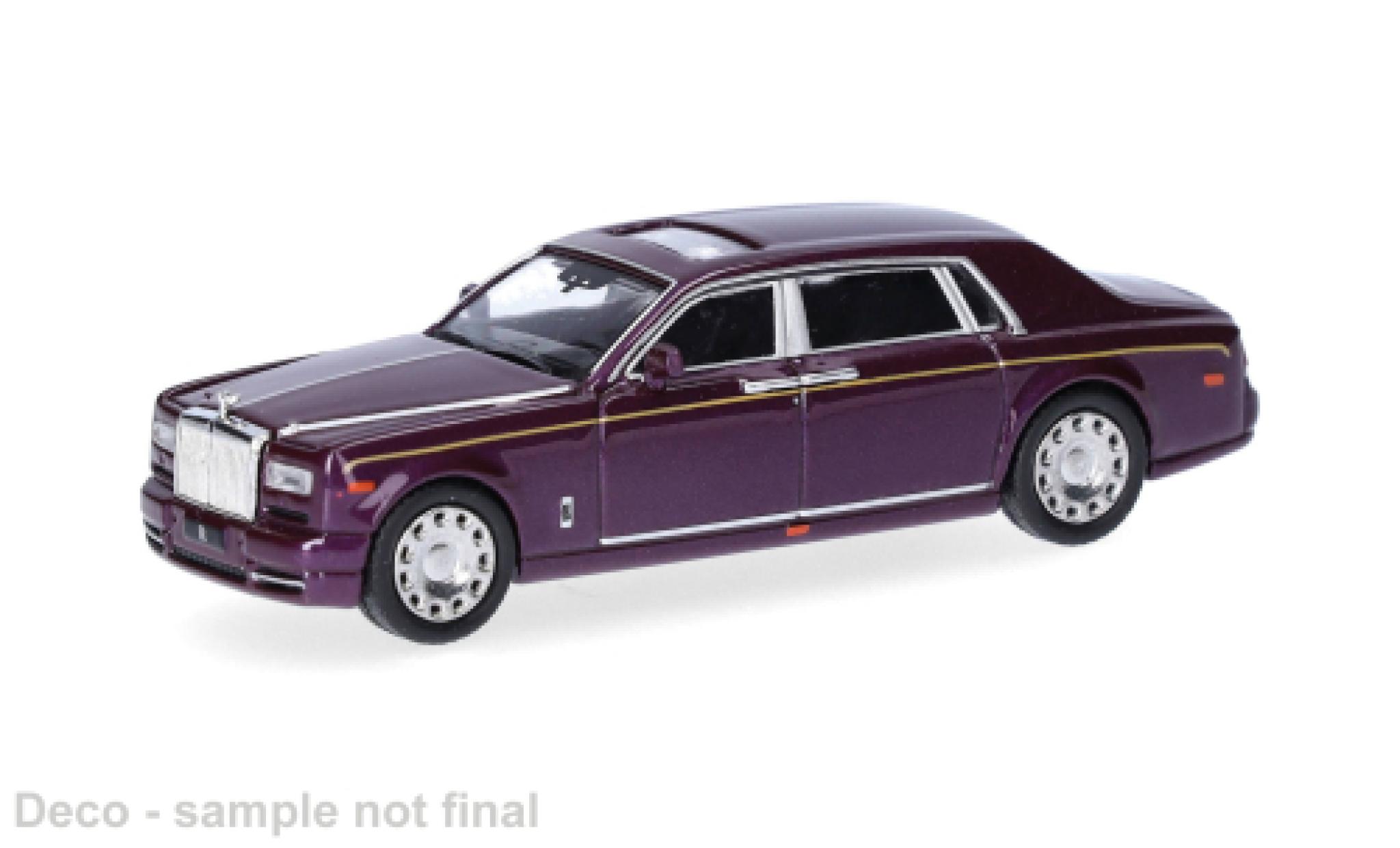 Rolls Royce Phantom 1/87 Micro City 87 paars 1:87 modelauto
