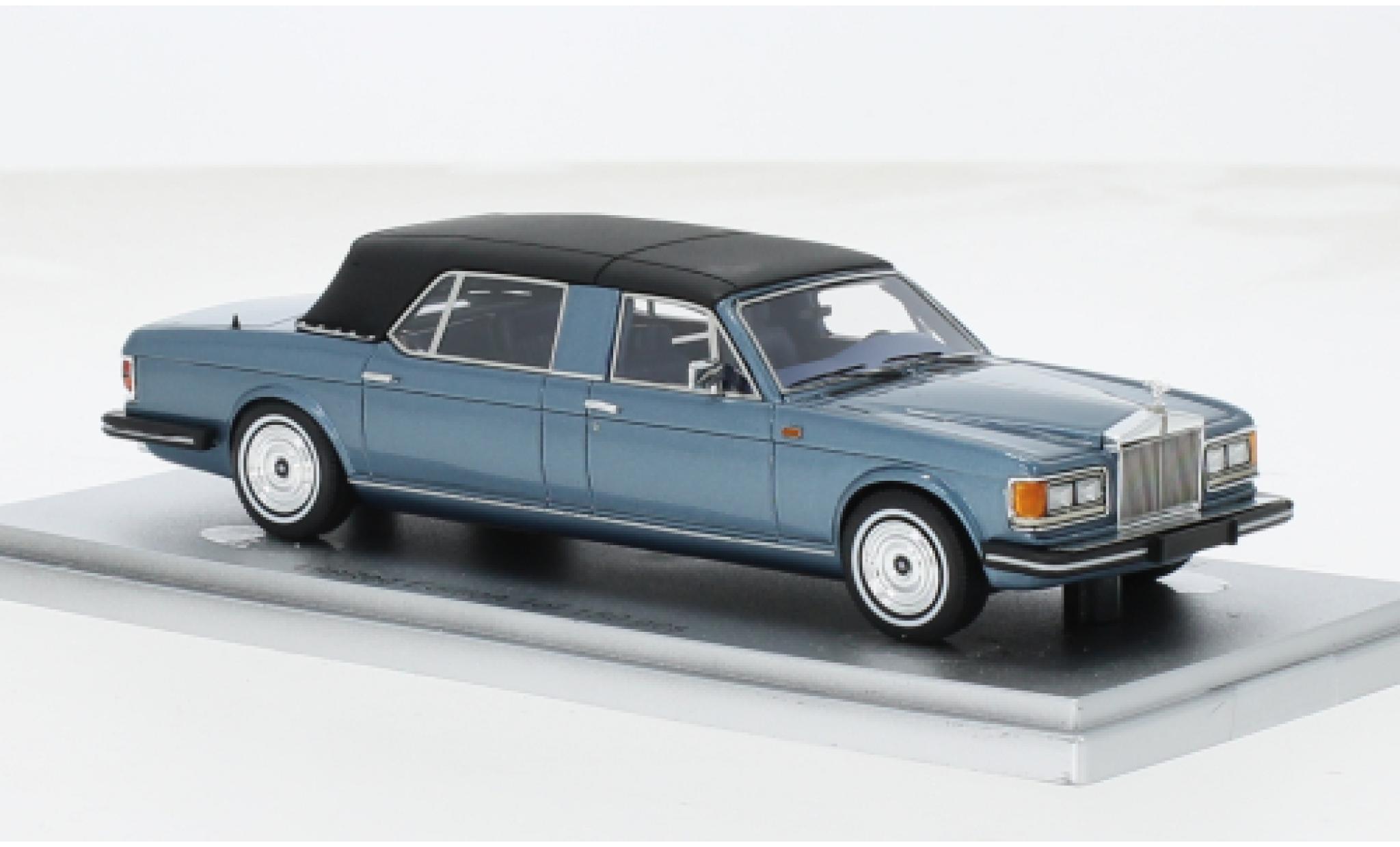 Rolls Royce Silver Spur 1/43 Kess Landaulette blauw/zwart 1987 1:43 modelauto