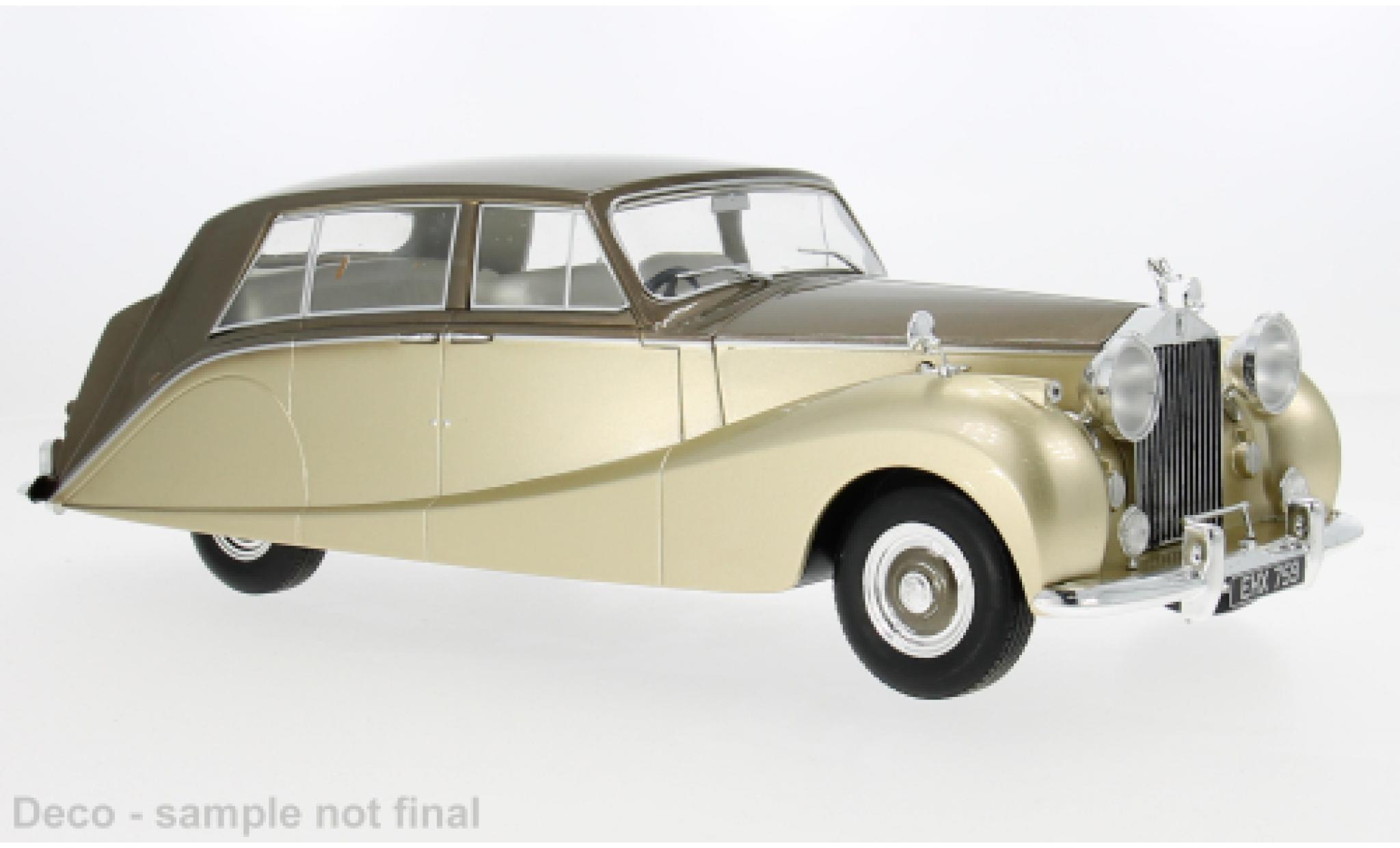 Rolls Royce Silver Wraith 1/18 MCG Empress by Hooper bruin/gold 1956 1:18 modelauto