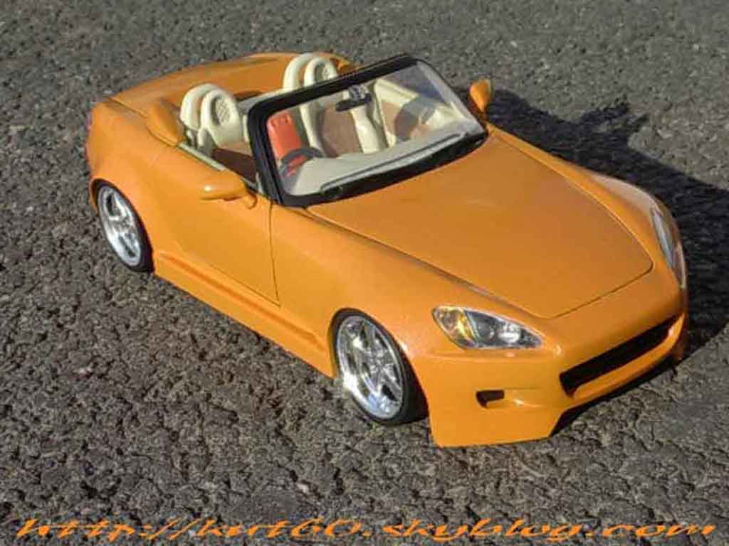 Honda S2000 1/18 Maisto oranje tuning modelauto
