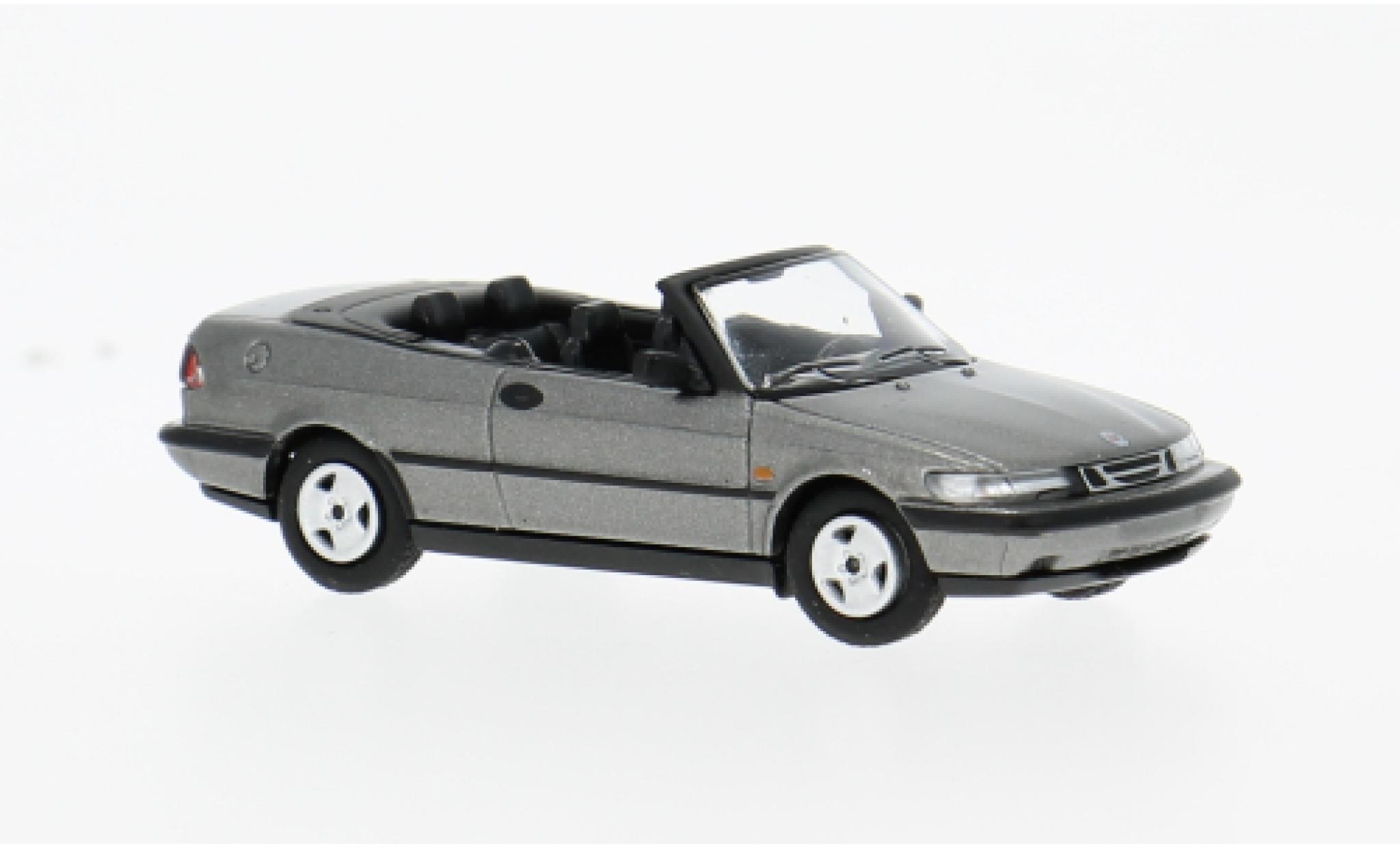 Saab 900 1/87 Minichamps Turbo 16S (Aero) Cabriolet grijs 1987 1:87 modelauto