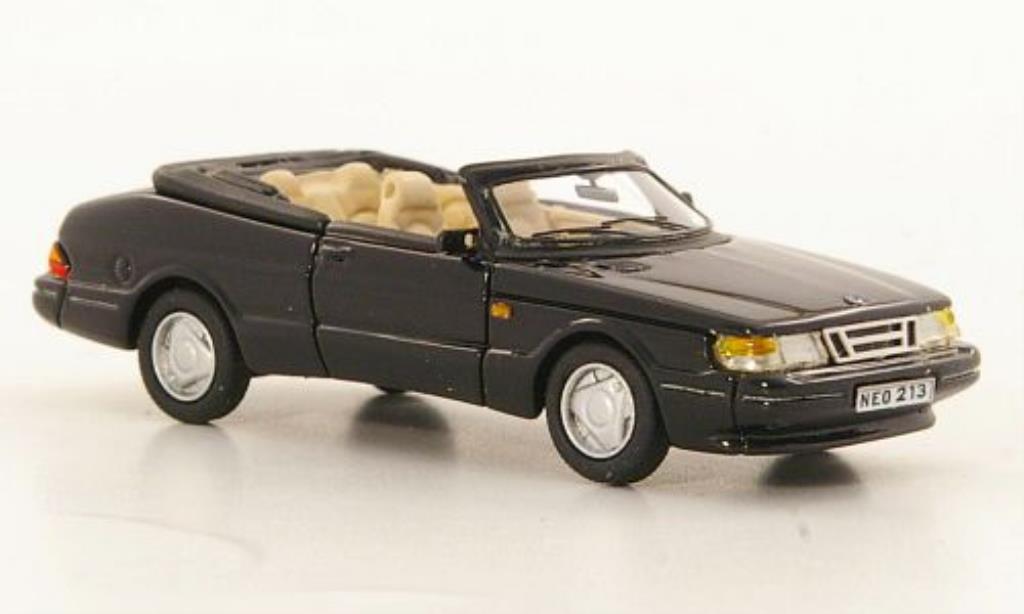 Saab 900 Turbo 1/87 Neo Turbo Cabriolet zwart 1987 modelauto