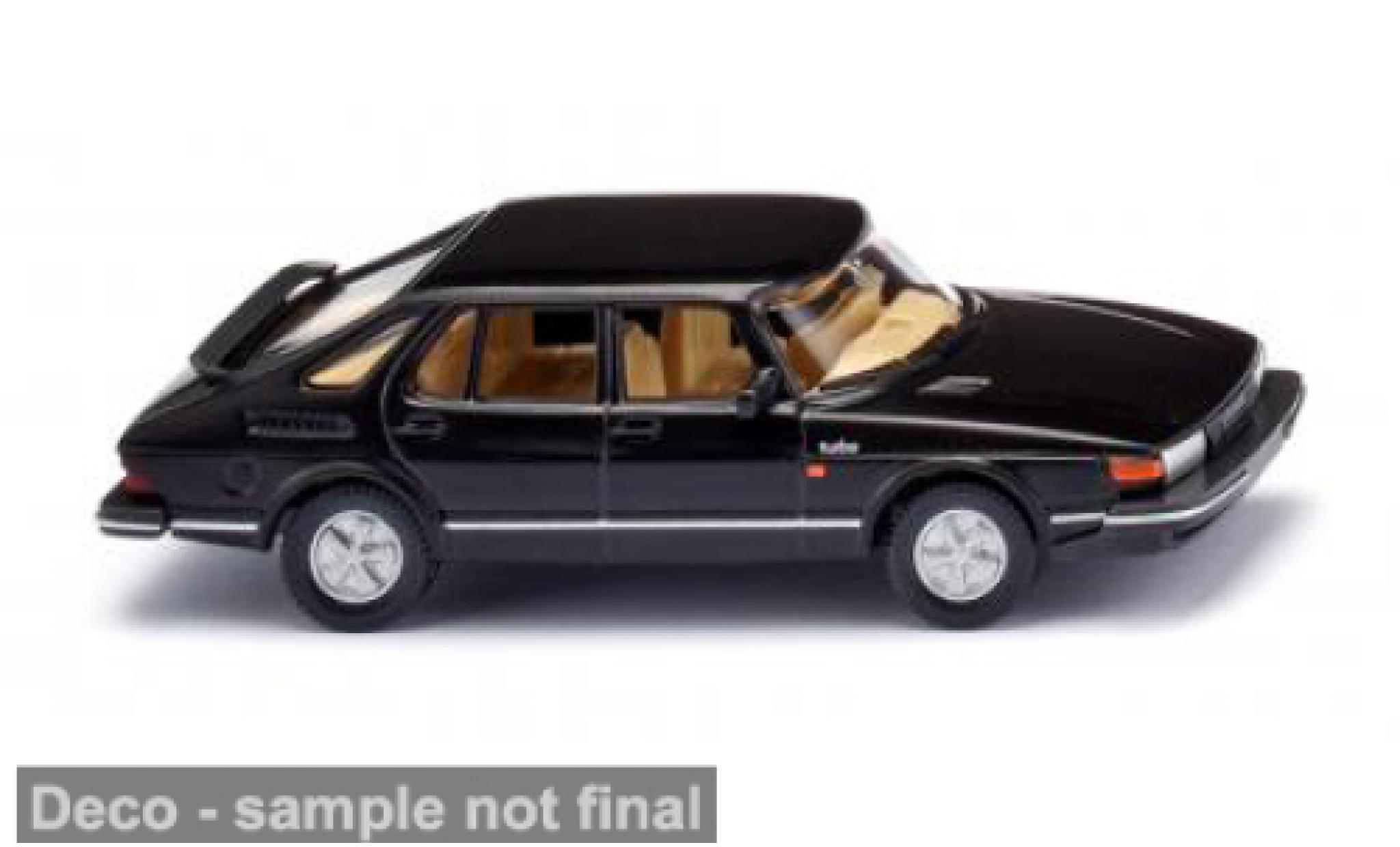 Saab 900 1/87 Wiking Turbo zwart 1978 1:87 modelauto
