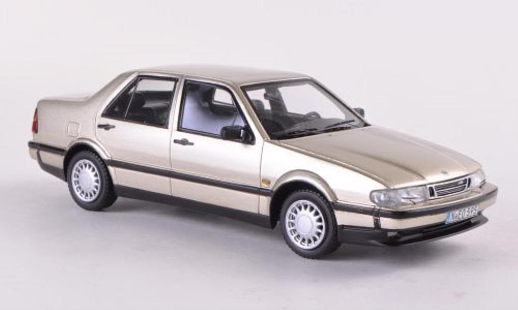 Saab 9000 1/43 Neo CDE beige 1989 modelauto