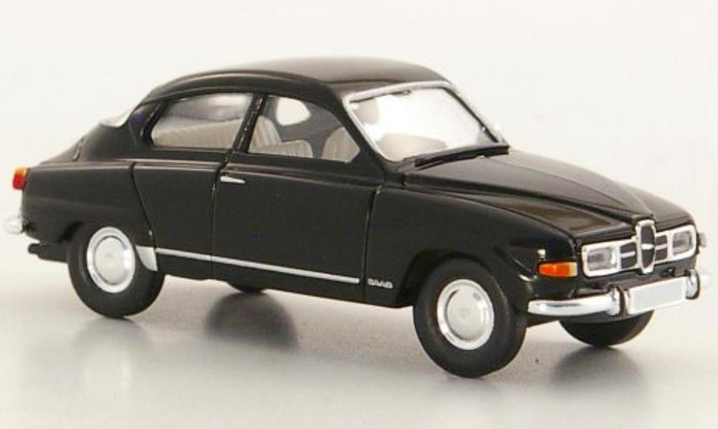 Saab 96 1/87 Brekina zwart modelauto
