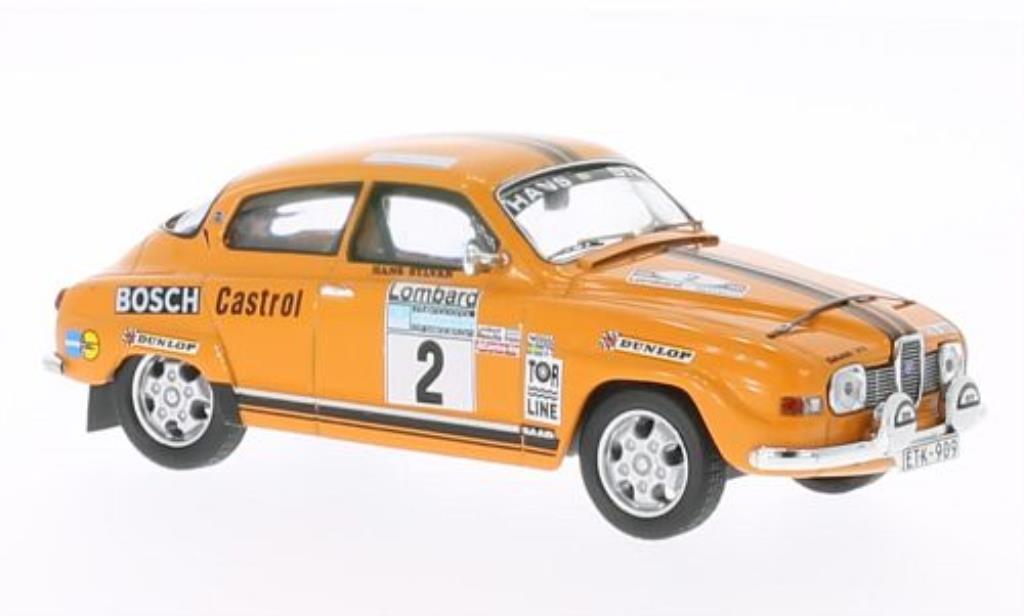 Saab 96 1/43 IXO V4 No.2 RAC Rally 1974 /H.Sylvan modelauto
