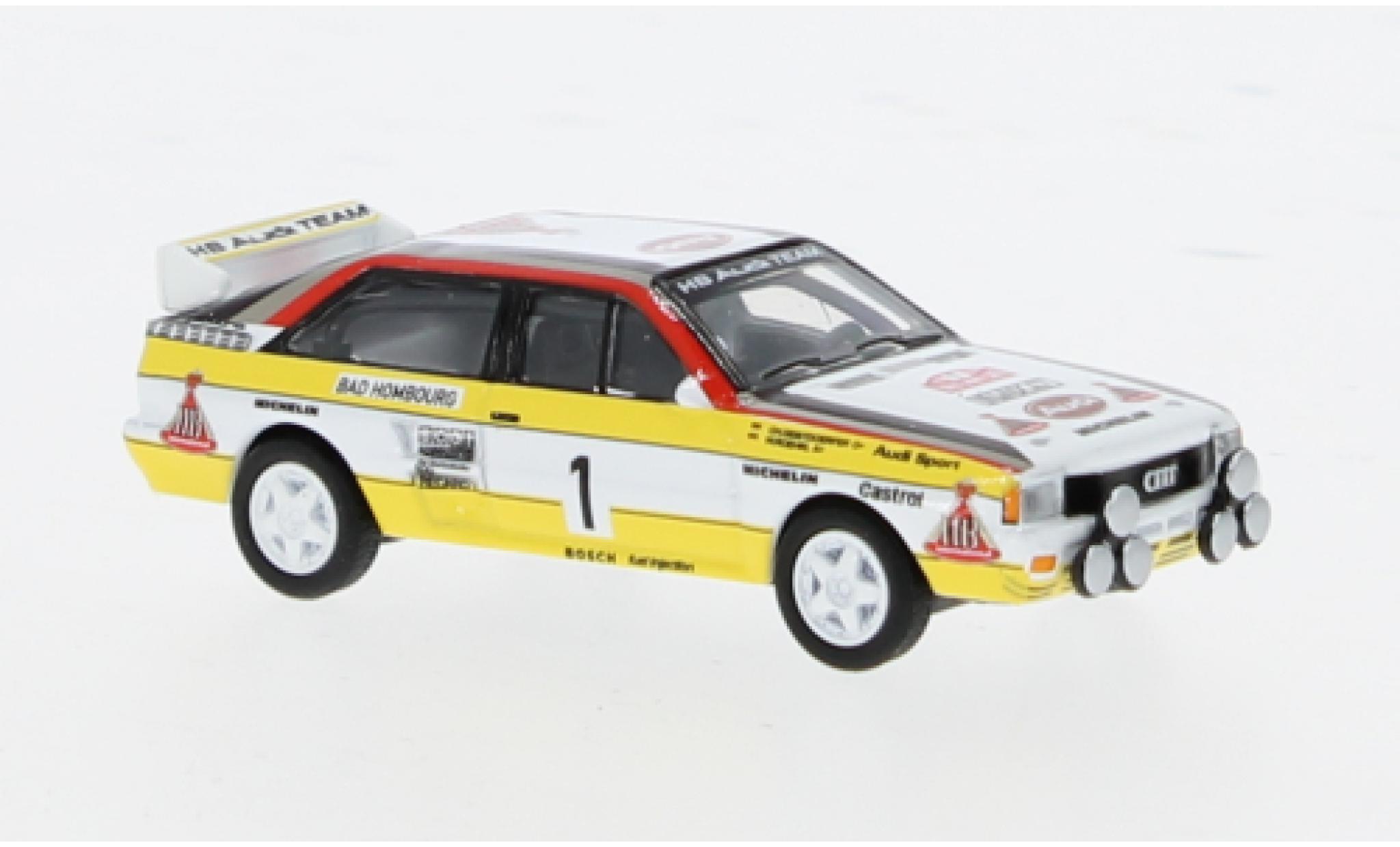 Audi Quattro 1/87 Schuco No.1 HB Rallye WM Rallye Monte Carlo 1984 1:87 modelauto