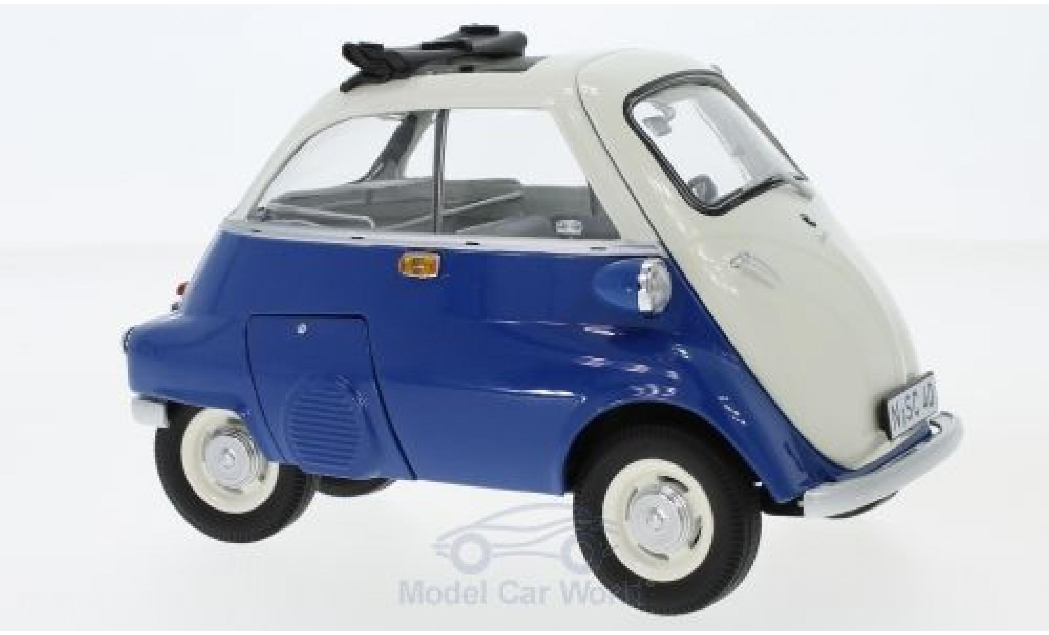Bmw Isetta 1/18 Schuco blauw/beige Export modelauto