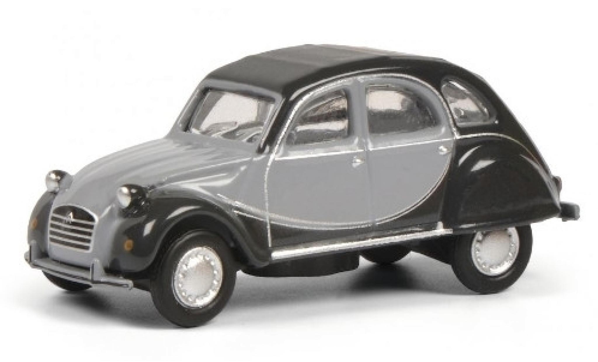 Citroen 2CV 1/87 Schuco 6 Charleston matt-grijs/grijs modelauto