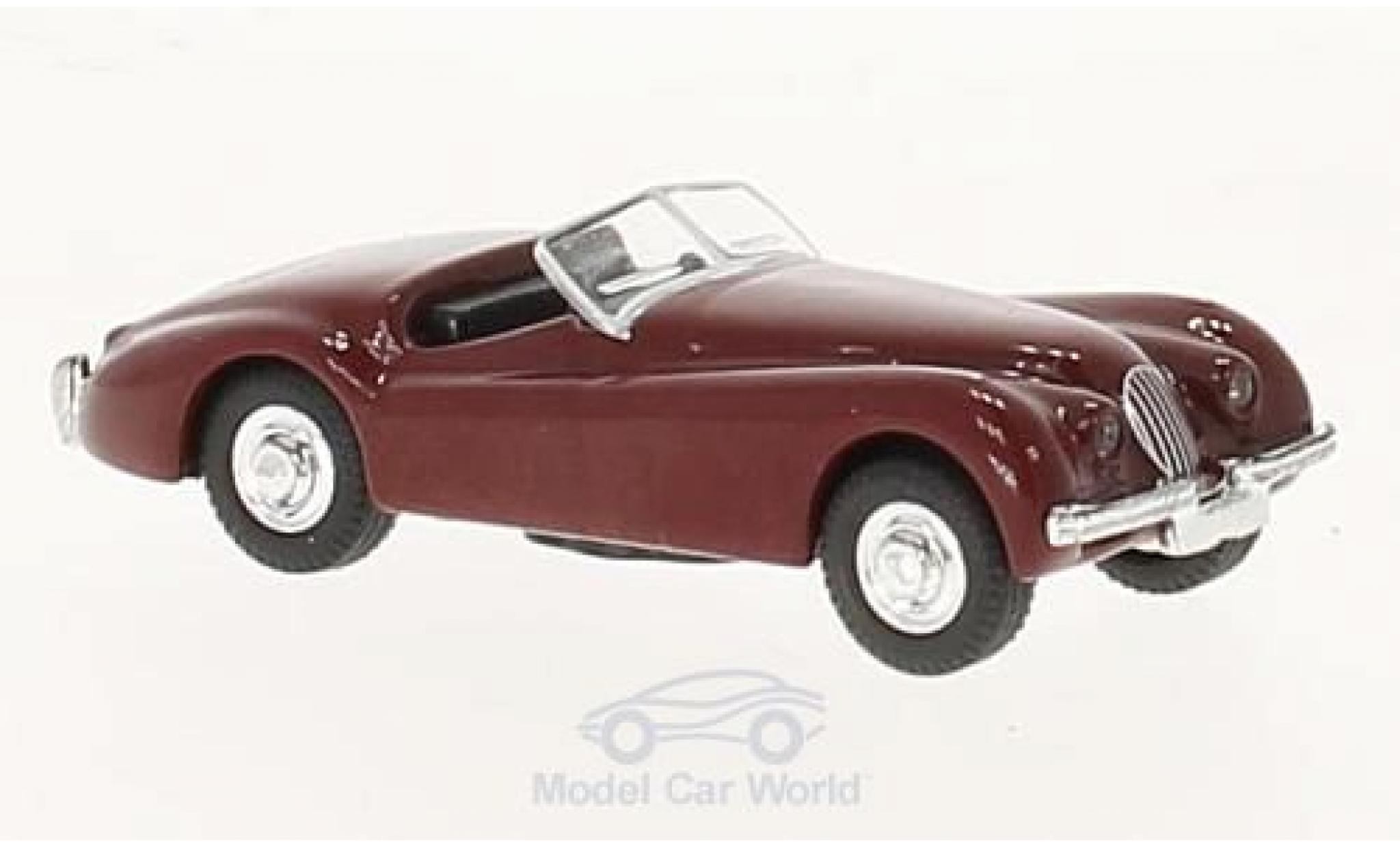 Jaguar XK 120 1/87 Schuco 120 rood modelauto