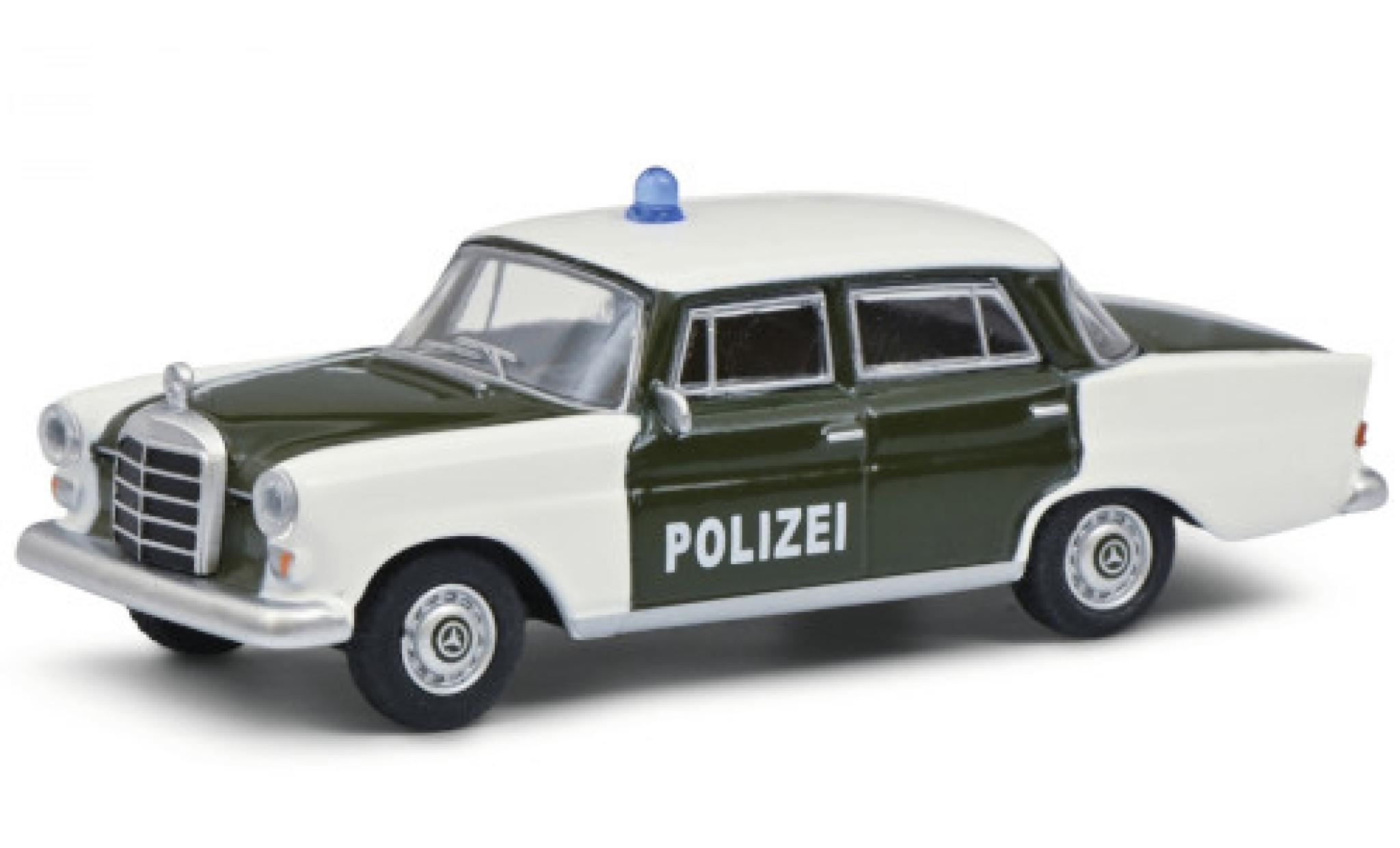 Mercedes 200 1/64 Schuco (W110) groen/wit Politie 1961 modelauto