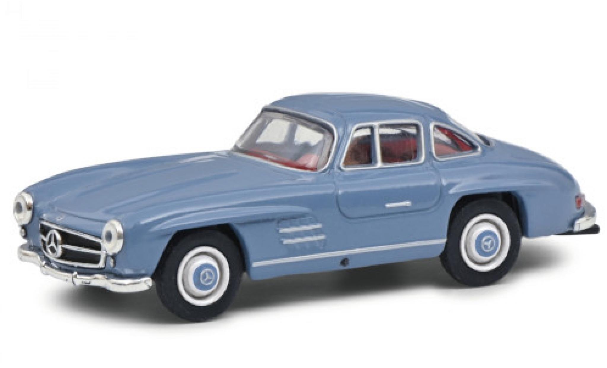 Mercedes 300 1/64 Schuco SL blauw 1954 modelauto