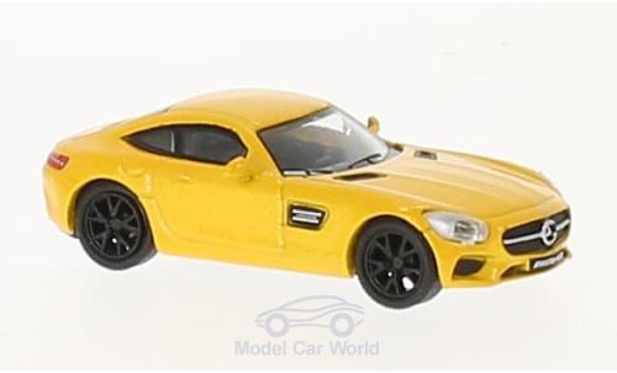 Mercedes AMG GT 1/87 Schuco metallic geel modelauto