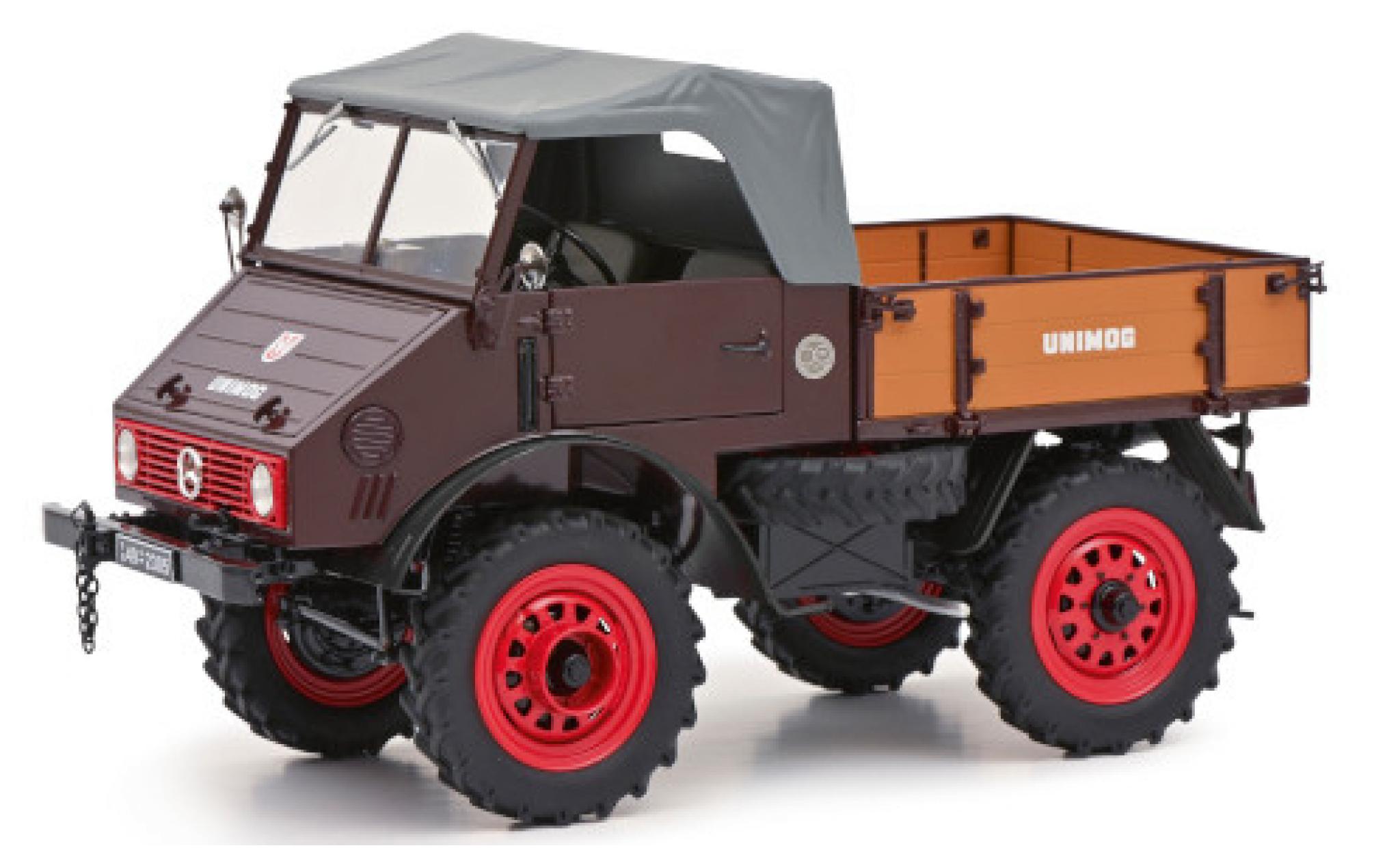Mercedes Unimog 1/18 Schuco 401 rood modelauto