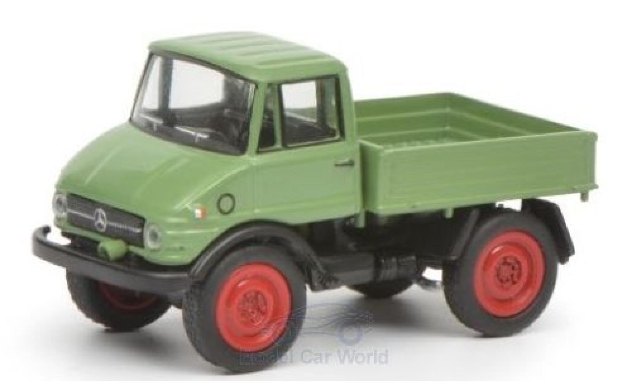 Mercedes Unimog 1/87 Schuco 406 groen modelauto