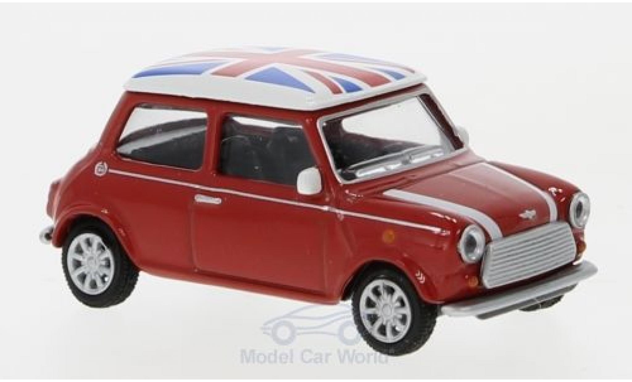 Mini Cooper D 1/64 Schuco rood/Dekor Union Jack modelauto