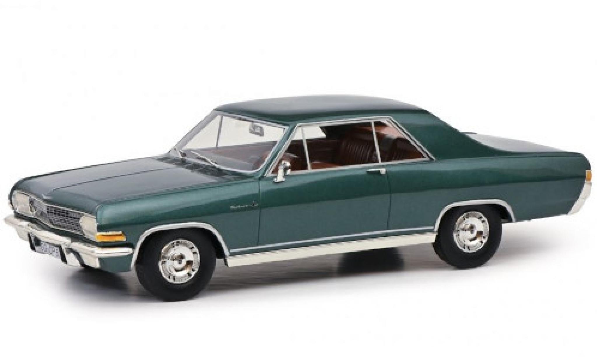 Opel Diplomat 1/18 Schuco A Coupe metallic groen 1965 modelauto