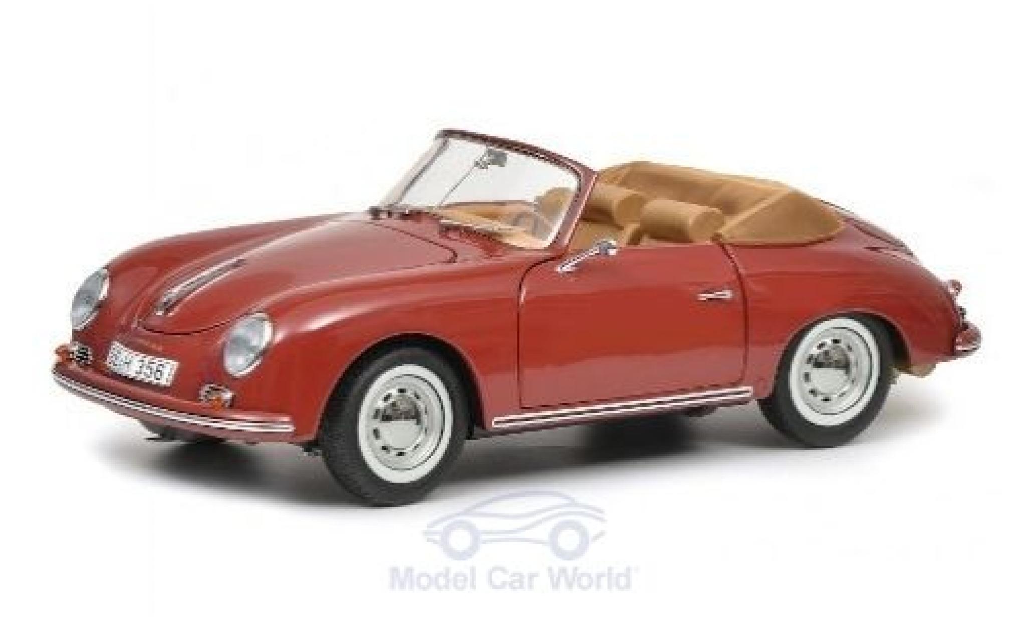 Porsche 356 1/18 Schuco A Carrera Cabriolet rood modelauto
