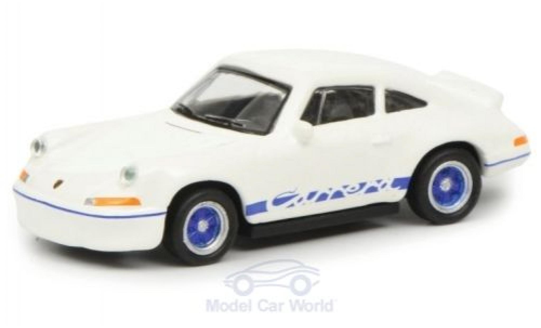 Porsche 911 SC 1/87 Schuco 2.7 RS wit/blauw modelauto