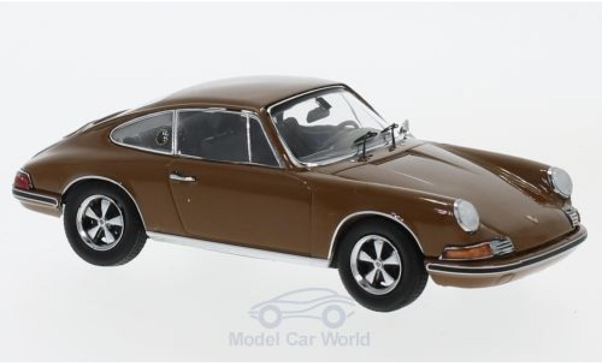 Porsche 911 SC 1/43 Schuco S bruin modelauto