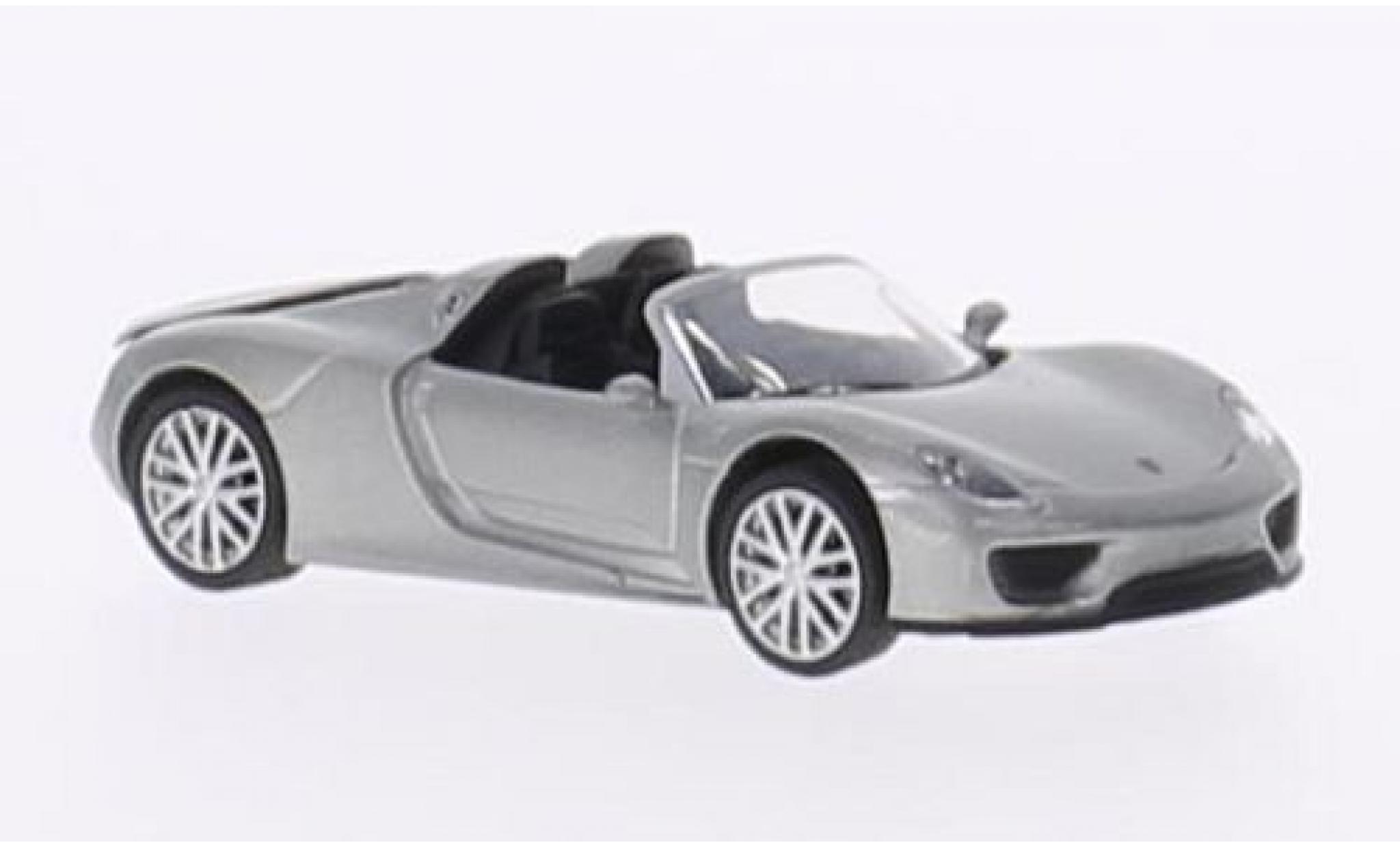 Porsche 918 1/87 Schuco Spyder metallic grijs modelauto