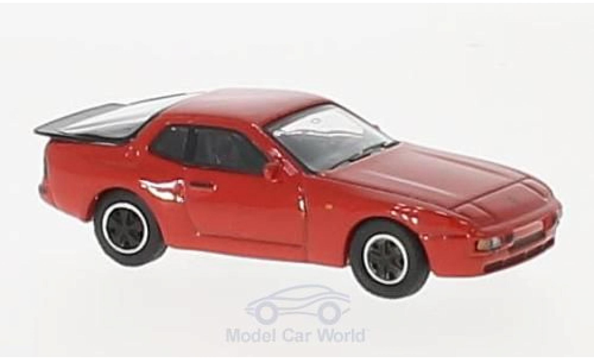 Porsche 944 1/87 Schuco rood modelauto
