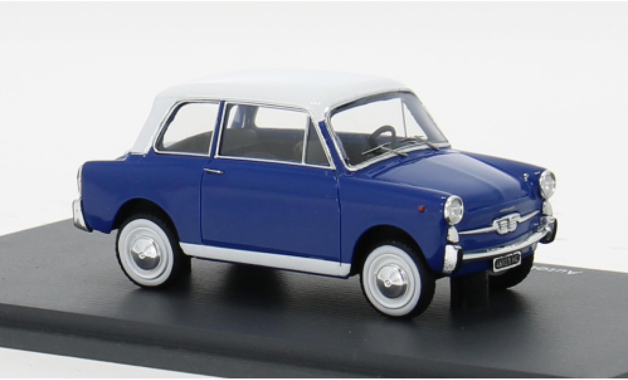 Autobianchi Bianchina 1/43 Schuco ProR Berlina Coupe blauw/wit 1962 1:43 modelauto