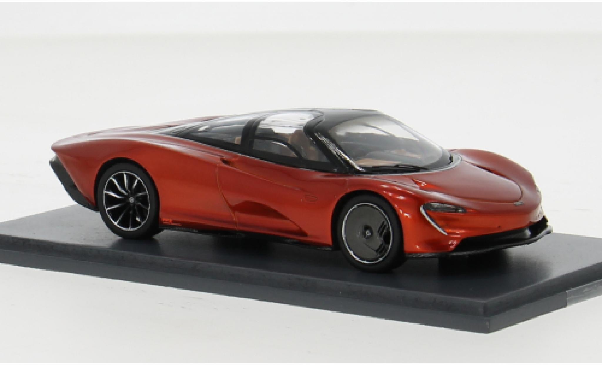 McLaren Speedtail 1/43 Schuco ProR SpeedTail metallic oranje 2019 1:43 modelauto