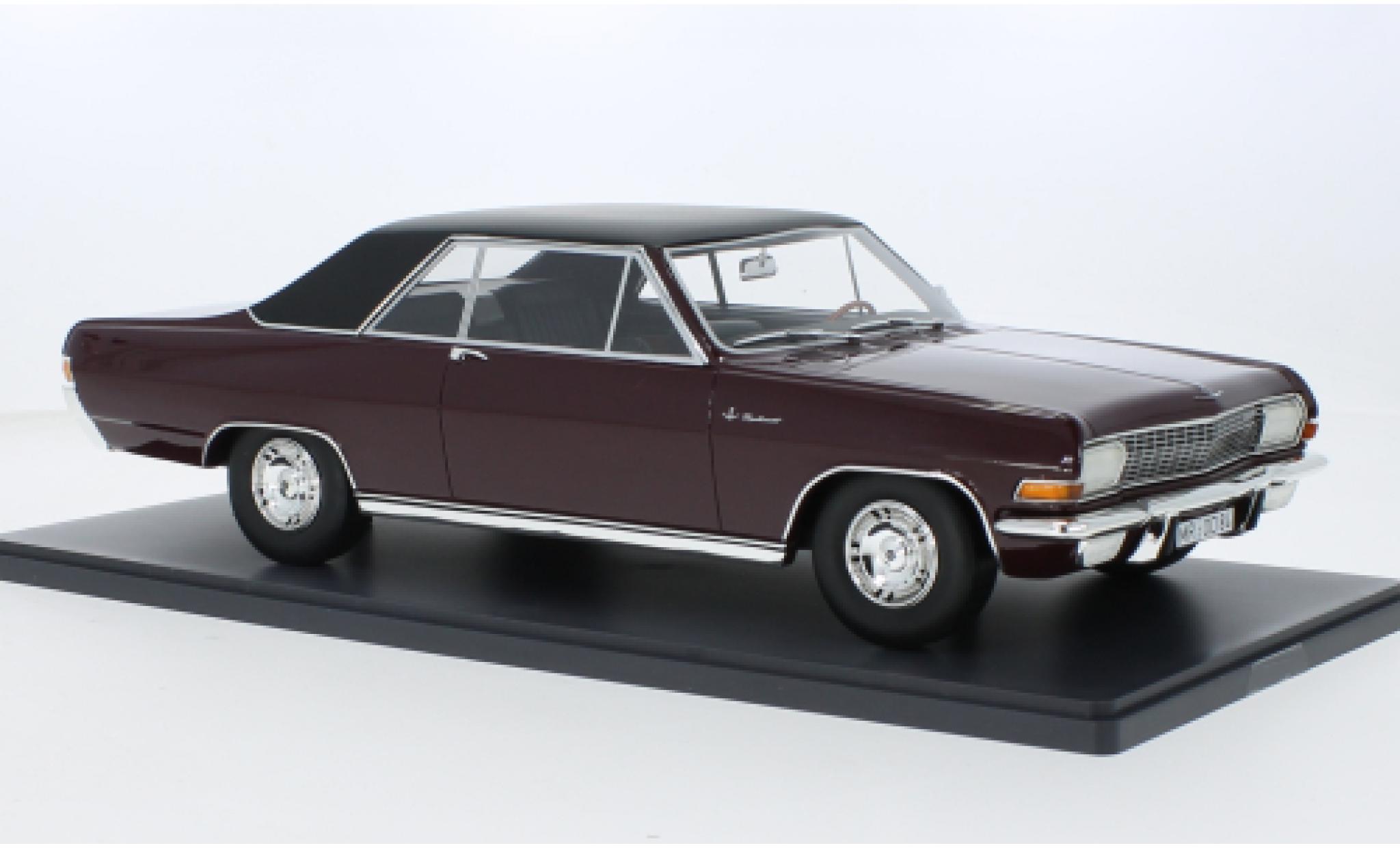Opel Diplomat 1/18 Schuco ProR A Coupe rood/zwart 1:18 modelauto