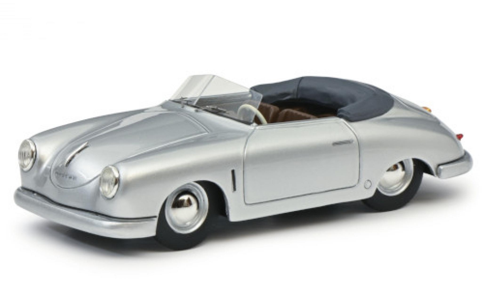 Porsche 356 1/43 Schuco Gm&uuml;nd Cabriolet grijs 1950 modelauto