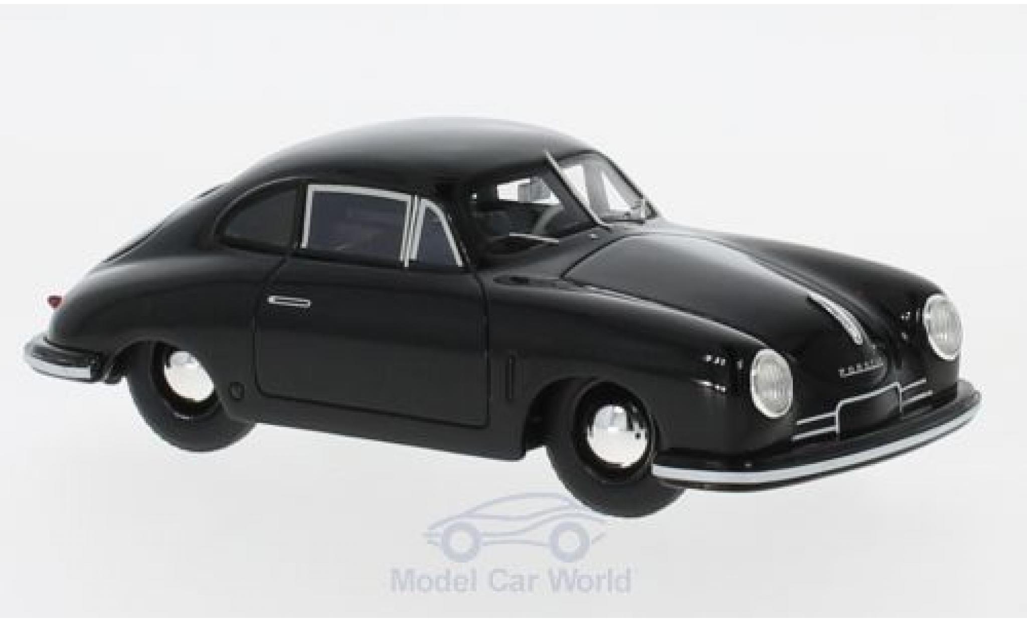 Porsche 356 A 1/43 Schuco Gm&uuml;nd Coupe zwart 1949 modelauto