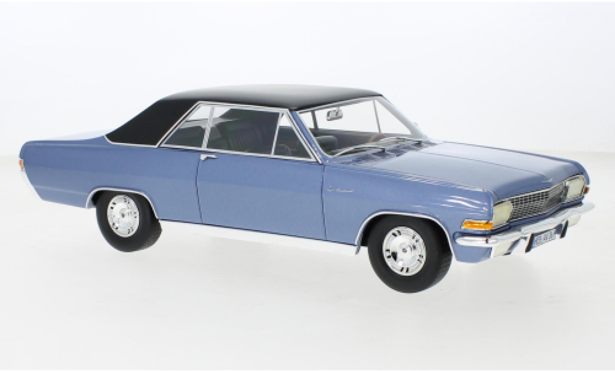 Opel Diplomat 1/18 Schuco A Coupe metallic blauw/zwart 1965 modelauto