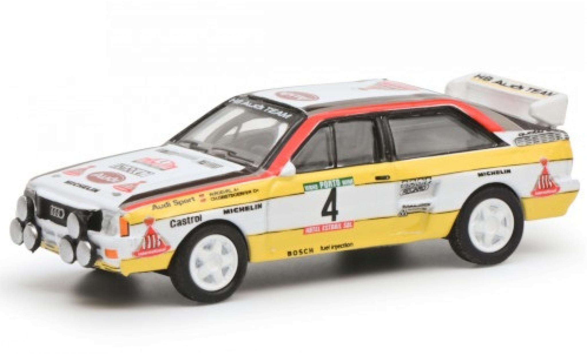 Audi Quattro 1/87 Schuco No.4 HB Rallye WM Rally Portugal 1984 modelauto