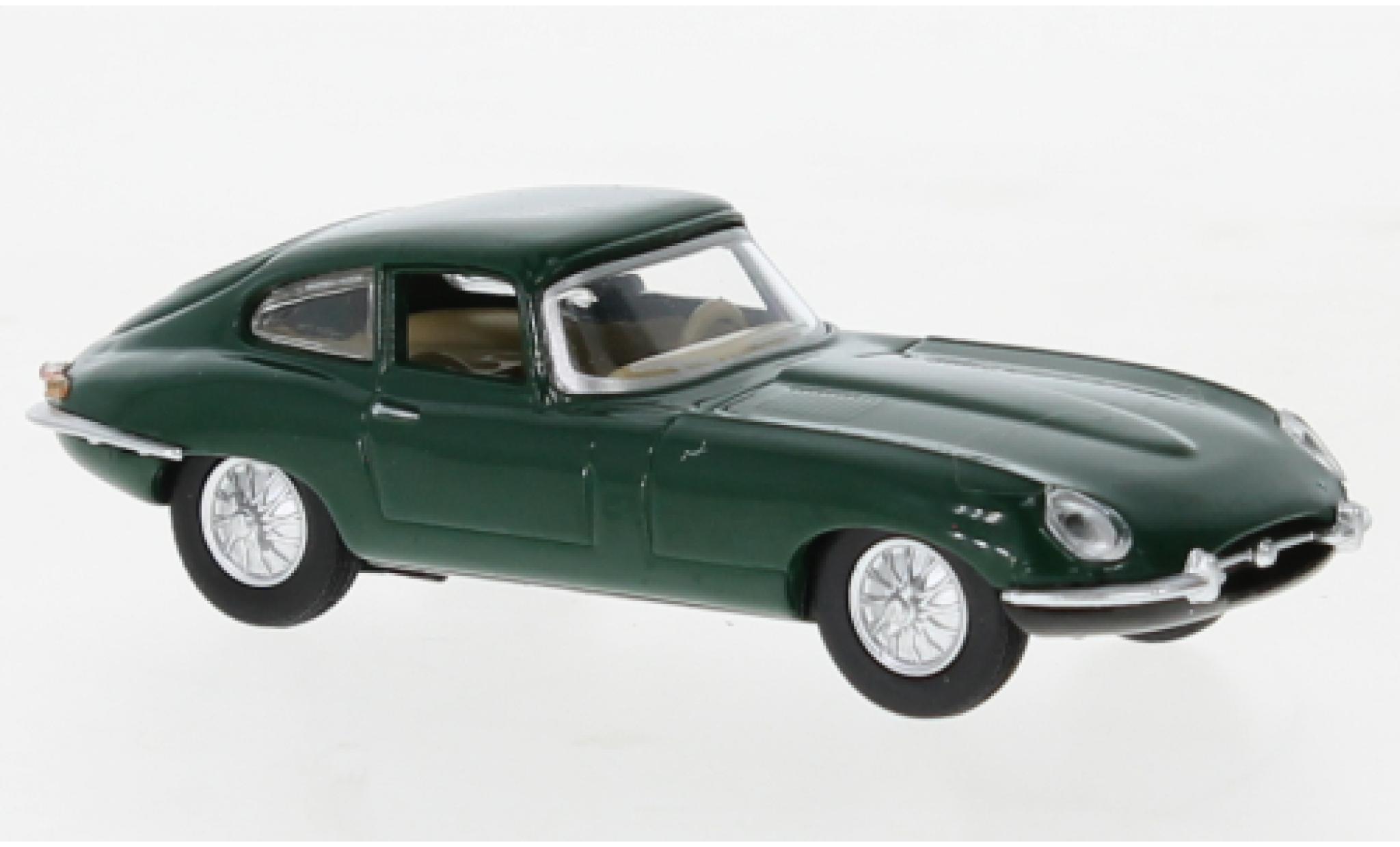 Jaguar E-Type 1/64 Schuco groen fonc&eacute; modelauto