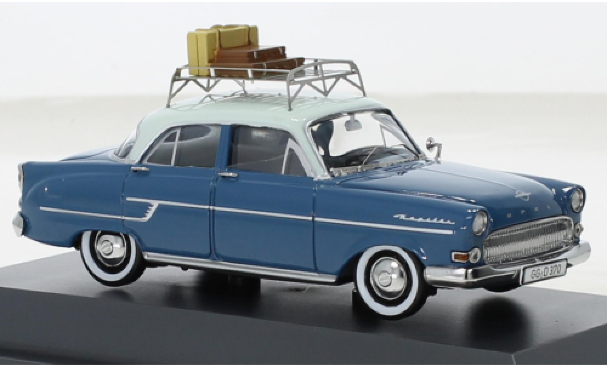 Opel Capitaine 1/43 Schuco blauw Riviera 1957 modelauto