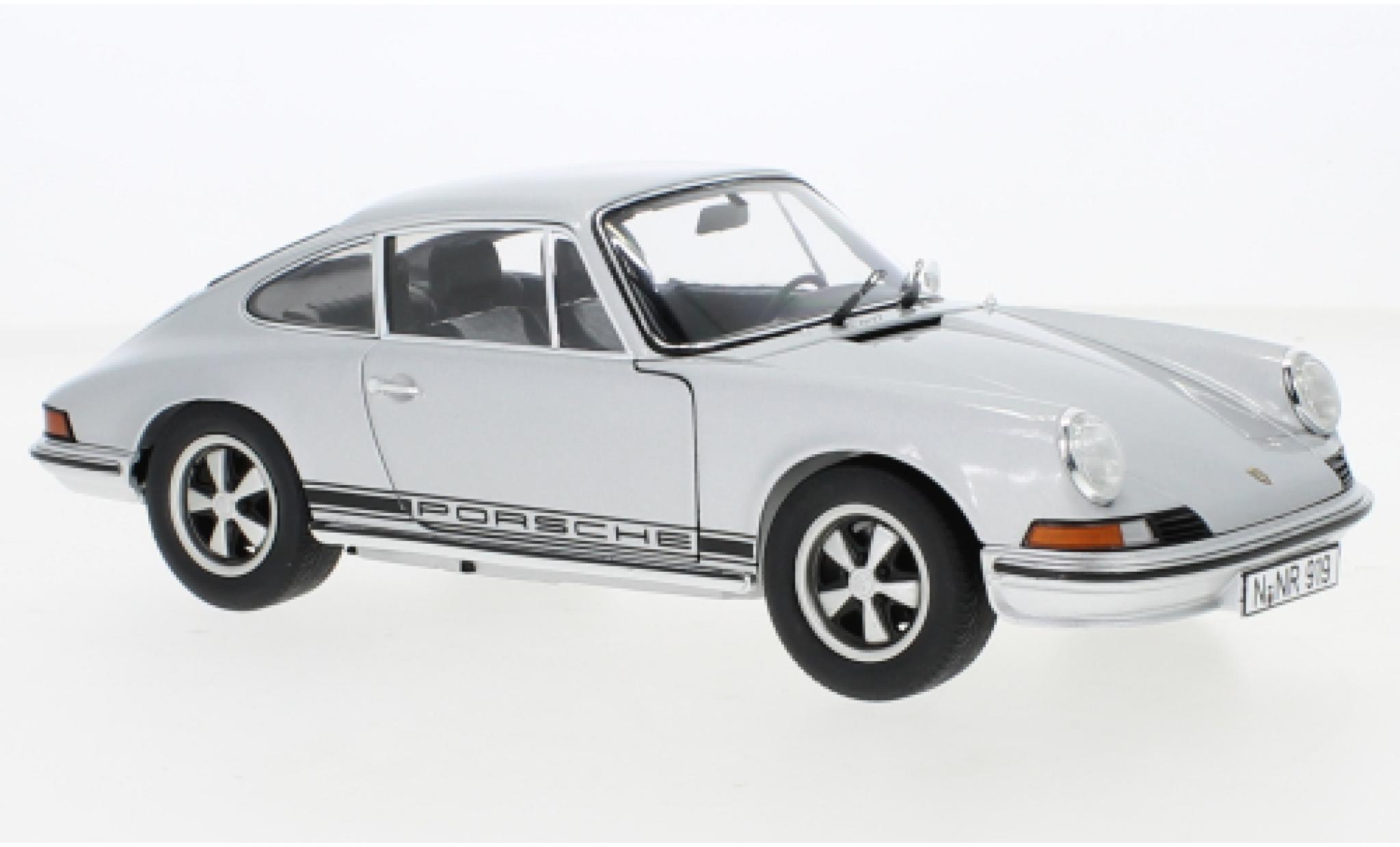 Porsche 911 1/18 Schuco S grijs modelauto