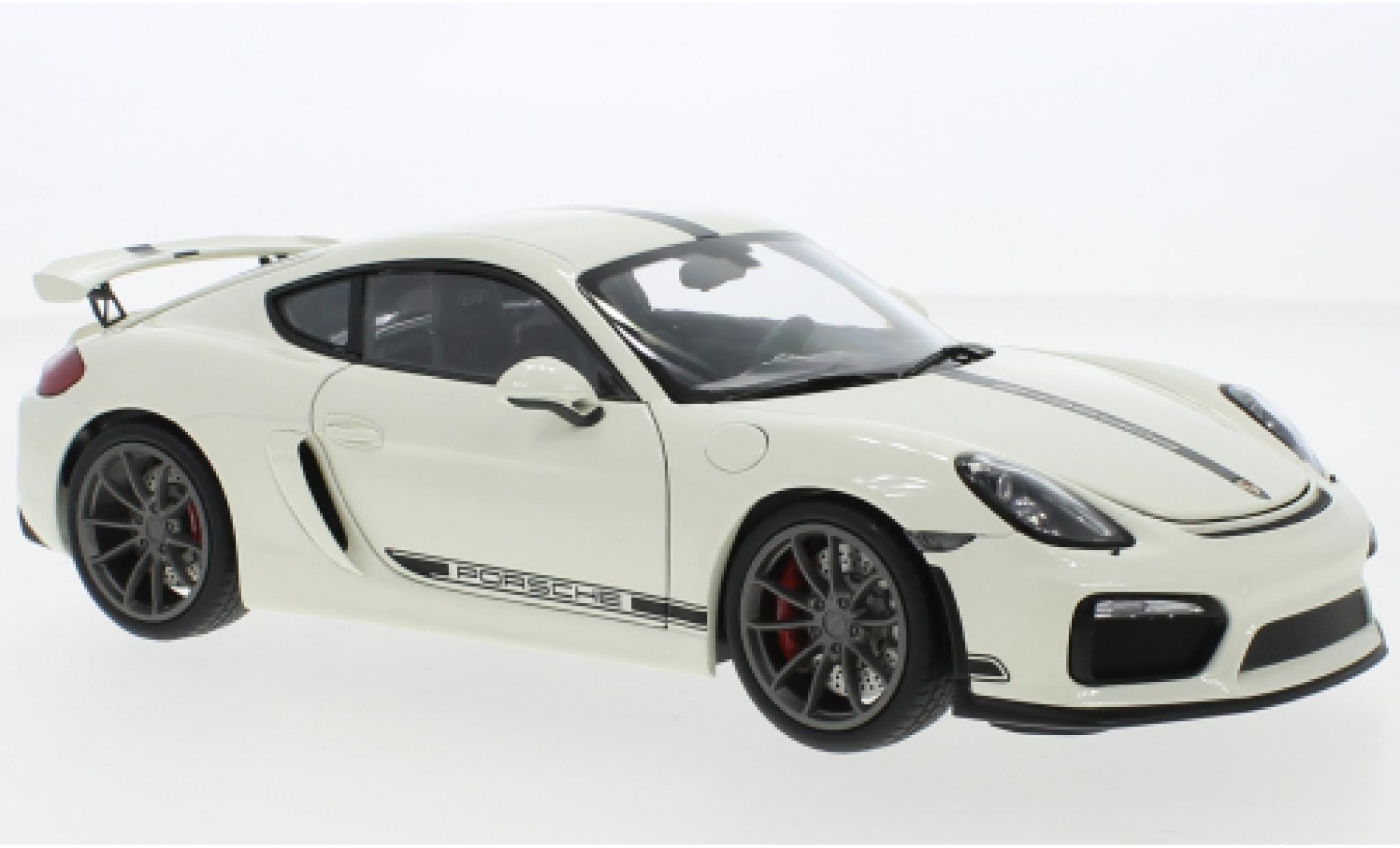 Porsche Cayman GT4 1/18 Schuco (981) wit modelauto