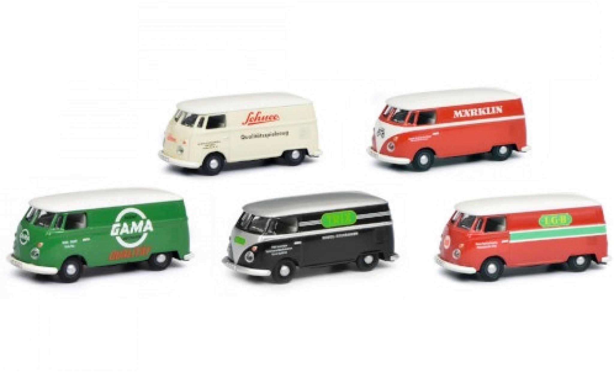 Volkswagen T1 1/87 Schuco Set c Bestelwagen modelauto