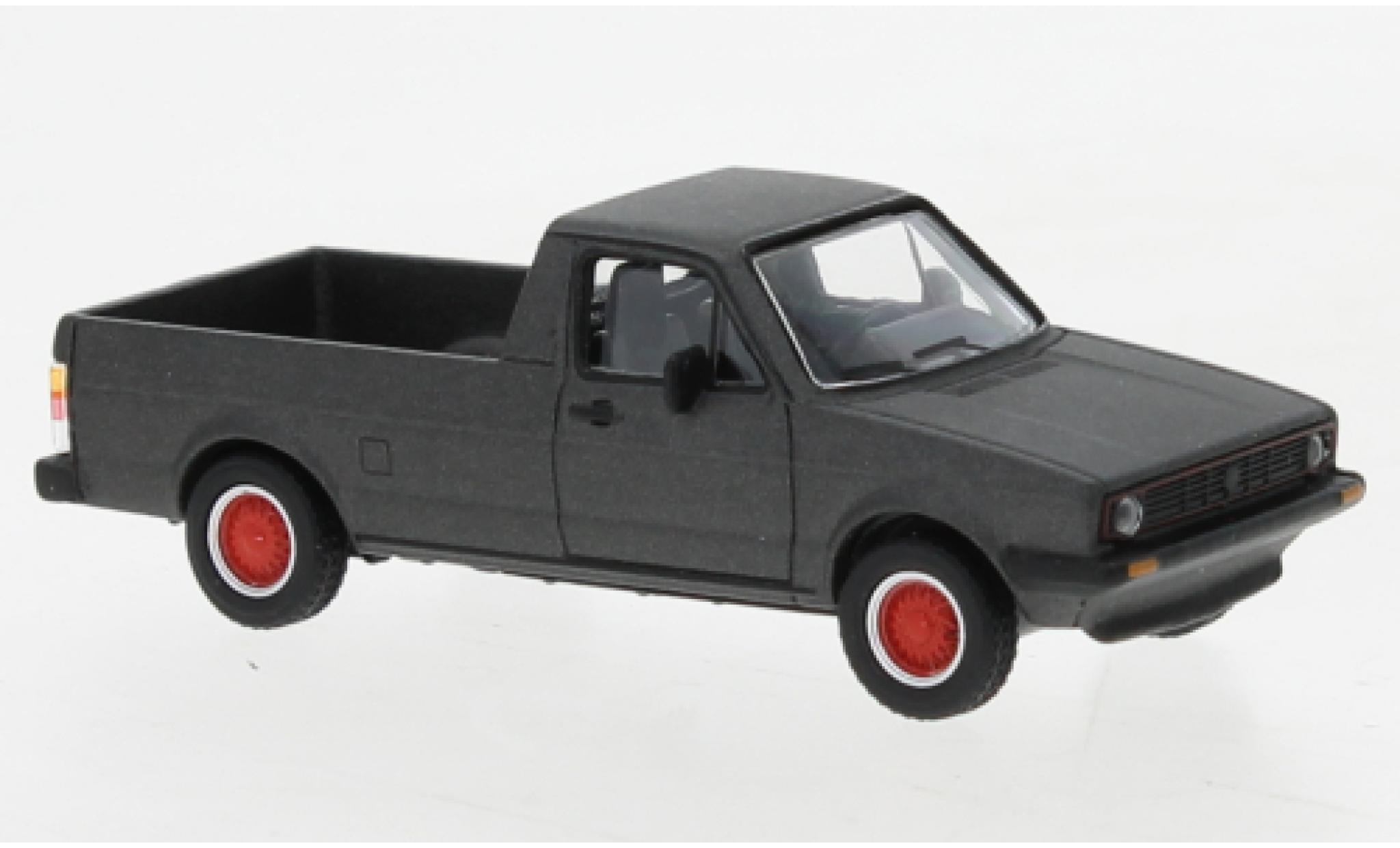 Volkswagen Caddy 1/64 Schuco Custom matt-grijs modelauto