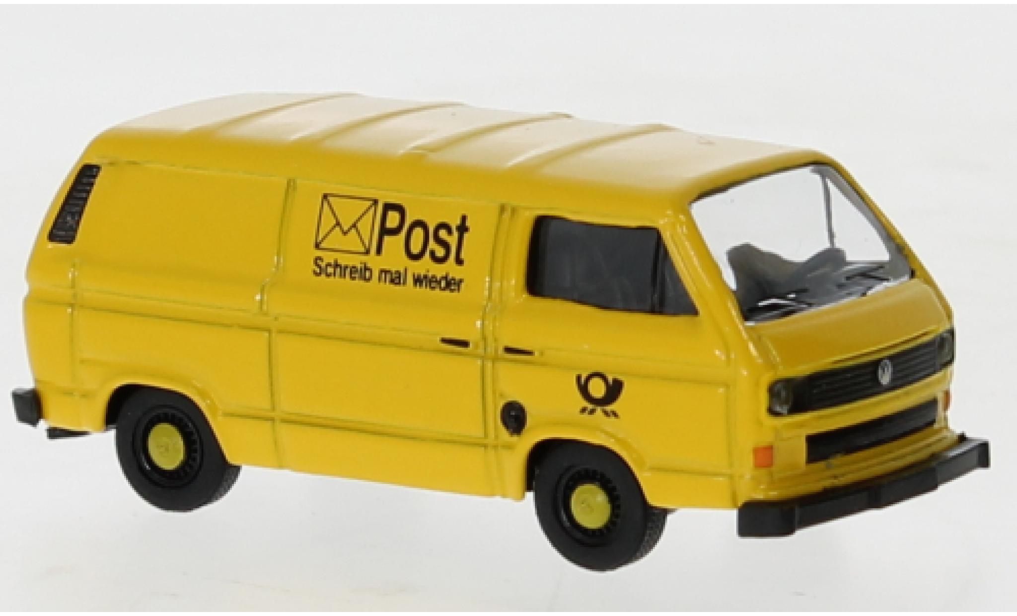 Volkswagen T3 1/87 Schuco Kasten geel Deutsche Bundespost modelauto