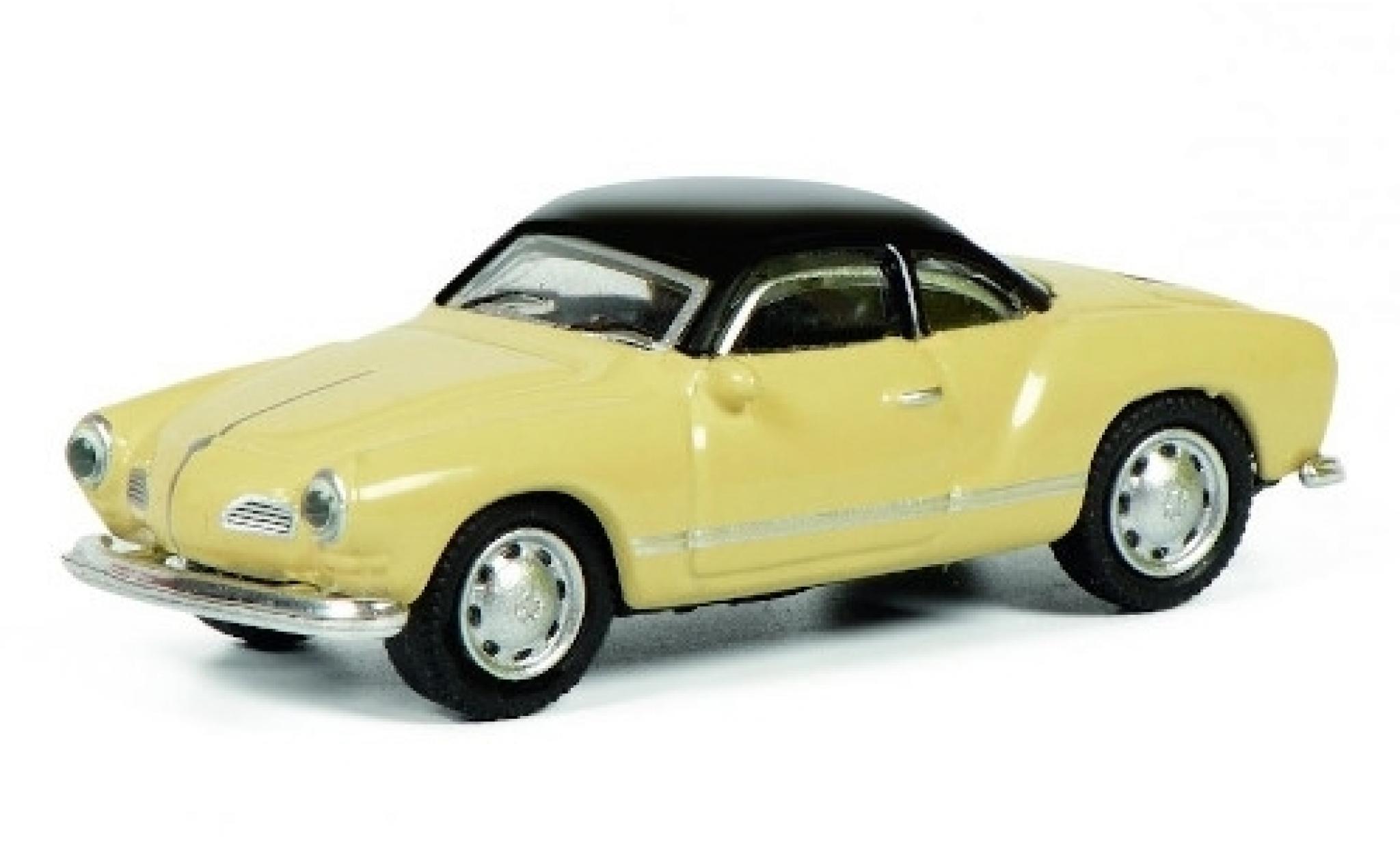 Volkswagen Karmann 1/87 Schuco Ghia (Typ 14) beige/zwart modelauto