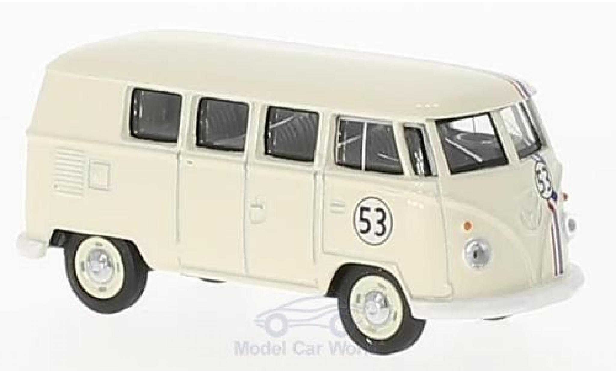 Volkswagen T1 B 1/64 Schuco Bus wit Nr.53 modelauto