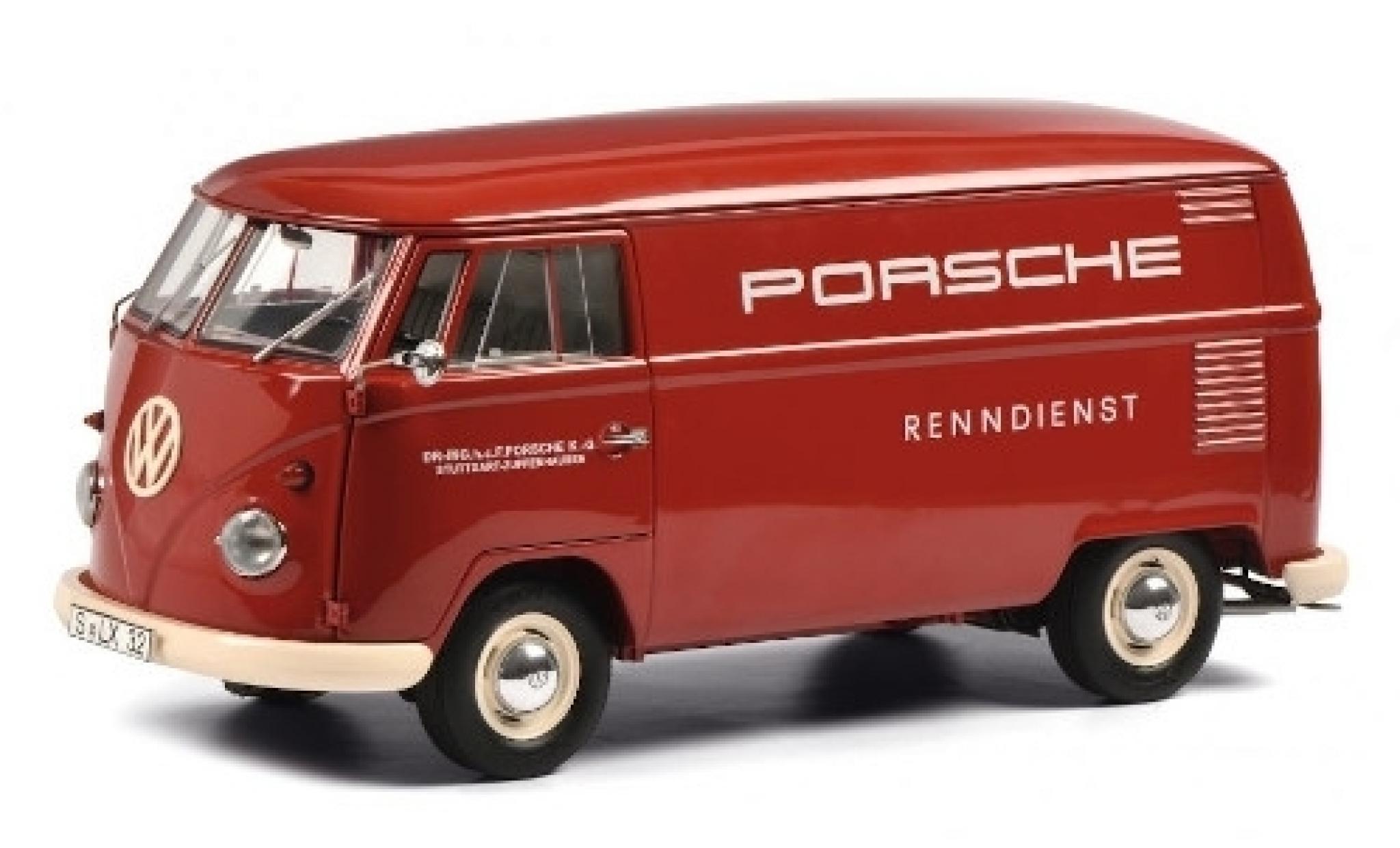Volkswagen T1 1/18 Schuco Kasten Porsche Renndienst modelauto