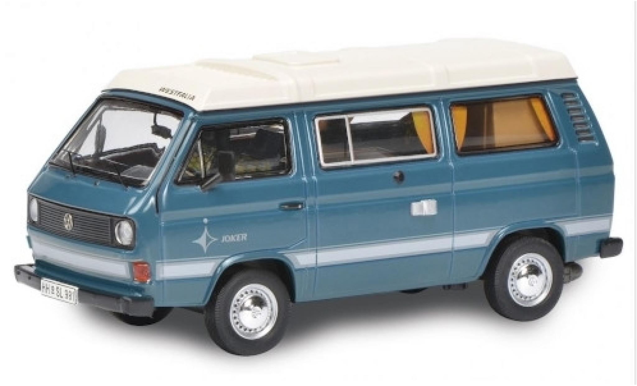 Volkswagen T3 1/64 Schuco Westfalia Joker blauw/wit modelauto