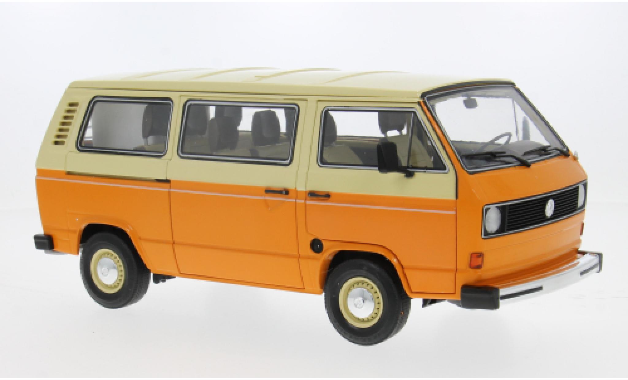 Volkswagen T3 1/18 Schuco a Bus oranje/beige 1:18 modelauto